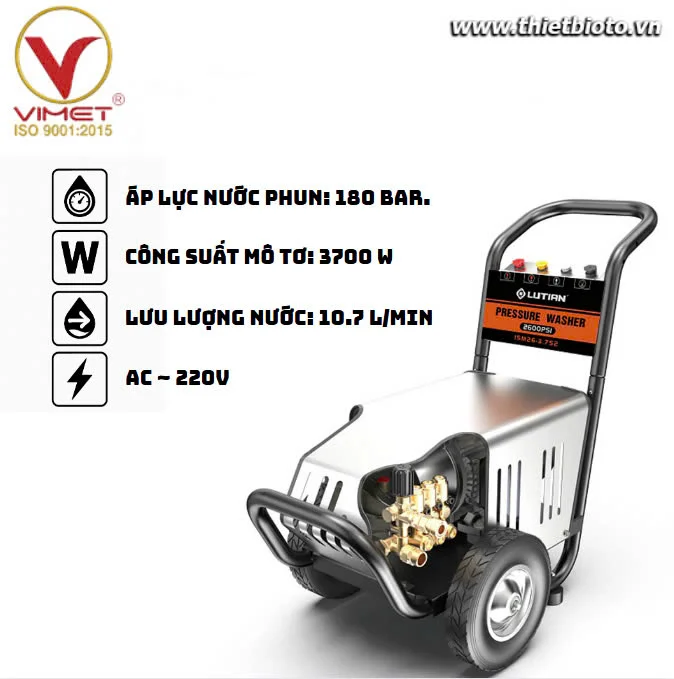 Máy rửa xe cao áp LUTIAN 15M26-3.7S2